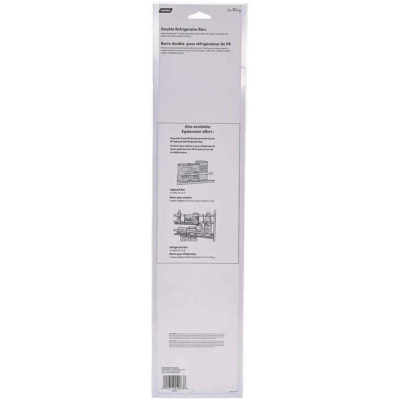 Dbl Fridge Bars, Wht 16